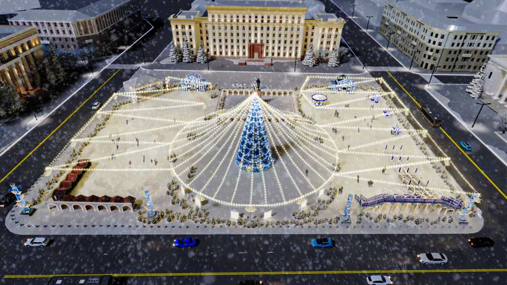 Местная компания будет охранять площадь Ленина в новогоднюю ночь в Воронеже
