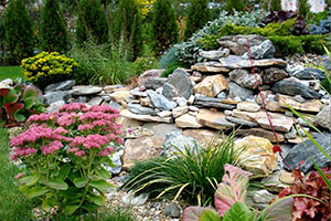 альпийская горка в саду