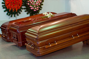 гроб лакированный 