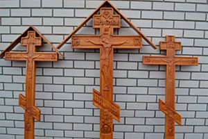 крест ритуальный деревянный