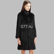 пальто женское осень-весна, из вязаной норки