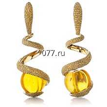 серьги бижутерия, янтарь, кость, перламутр, металл, финифть, селенит, дерево
