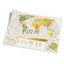 карта географическая настенная Воронежской области, Европы, мира, России