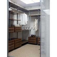 гардеробная комната (интерьерная открытая система хранения одежды) каркас из металлического (алюминиевого) профиля, Самсунг Альтерна (SAMSUNG ALTERNA)