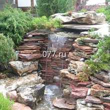 каскад водный искусственный (водопад декоративный)-устройство