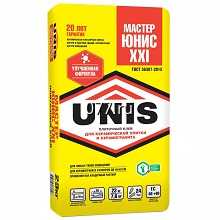 клей для укладки плитки керамической (смесь сухая) Юнис (UNIS)