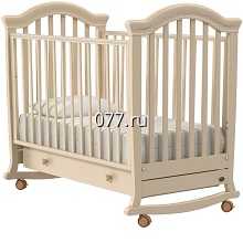 кровать детская с качалкой, колесами, маятник, с ящиком для белья