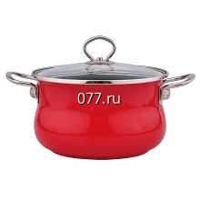 кастрюля с антипригарным покрытием, эмалированная