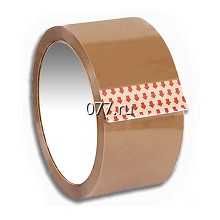 скотч канцелярский (лента клейкая) прозрачный, коричневый