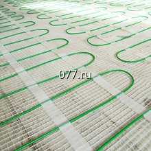пол теплый электрический (система кабельного электрообогрева пола)-установка (монтаж)