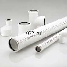 труба поливинилхлоридная (пластиковая, ПВХ) канализационная