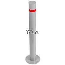 столбик ограждения парковочный анкерный, металлический, серый