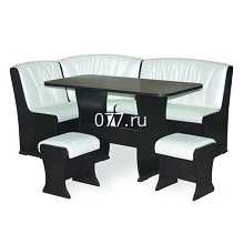 кухонный уголок (стол, диван угловой, табуретки) доставка в день заказа