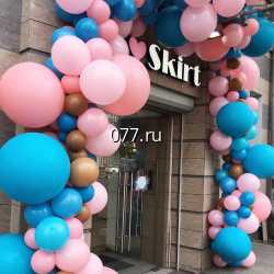 входная группа-дизайн (оформление) шарами воздушными