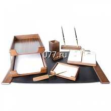 набор канцелярский настольный для письменных принадлежностей деревянный, подарочный