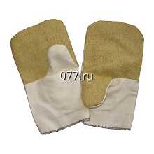 рукавицы рабочие брезентовые, суконные, трехпалые утепленные