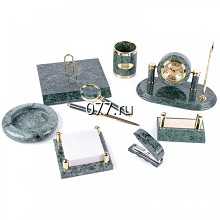 набор канцелярский настольный для письменных принадлежностей из камня