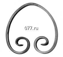 элементы декоративные металлические (изделия кованые, ковка художественная) завитки, вензеля