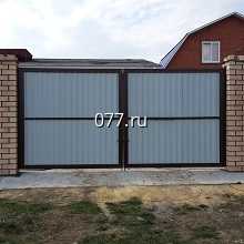 калитка-установка (монтаж) из металлопрофиля, алюминиевые, сэндвич-панелей АДС (ADS)-400, кованые, автоматические