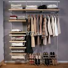 гардеробная комната (интерьерная открытая система хранения одежды)-изготовление на заказ в т.ч. встроенная мебель