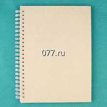 блокнот-изготовление на заказ (печать) от 100 шт., на пружине, термоклеевой