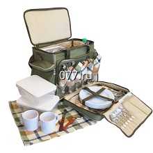 набор для пикника (корзина+приборы столовые, посуда туристическая для отдыха на природе) Модесто (MODESTO)