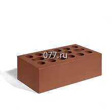 кирпич рядовой цокольный, терракотовый