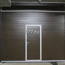 ворота гаражные (въездные в закрытое помещение) установка (монтаж), секционные, привод автоматический (электрический)