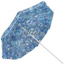 зонт пляжный Расписные цветы, с механизмом наклона, 180 см