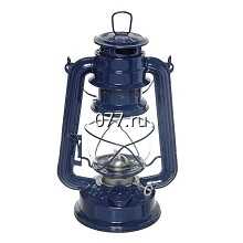 лампа портативная (переносная) керосиновая 24,5 см, синяя, Парк