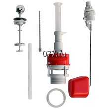 арматура для бачка сливного с верхним пуском, кнопочная