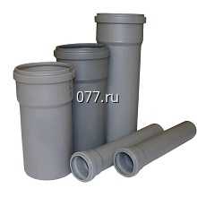 труба поливинилхлоридная (пластиковая, ПВХ) канализационная, внутренняя и наружная