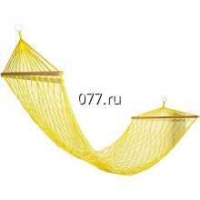 гамак плетеный, нейлоновый желтый
