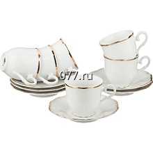 сервиз кофейный (набор кофейный) фарфоровый, фаянсовый Суэрте (SUERTE), Польша