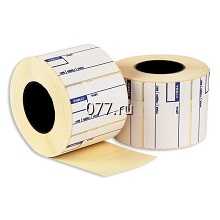 термоэтикетка (термочек) для весов торговых электронных, оснащенных принтером этикеток (принтером штрих-кода, термопринтером, термотрансферным принтером)