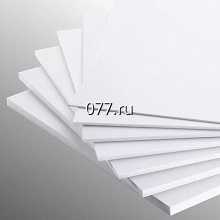 пластик (ПВХ) листовой (полистирол) для изготовления рекламной продукции ударопрочный, белый, цветной Зуропласт