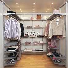 гардеробная комната (интерьерная открытая система хранения одежды)-изготовление на заказ по индивидуальному проекту