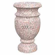 ваза ритуальная серо-розовый гранит, 350*120*120