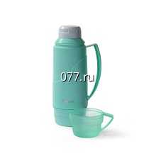 термос с металлической (нержавеющей) , стеклянной колбой