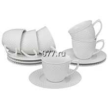 сервиз кофейный (набор кофейный) фарфоровый, фаянсовый Суэрте (SUERTE), Польша