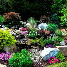 горка альпийская-устройство декорирование отсыпкой