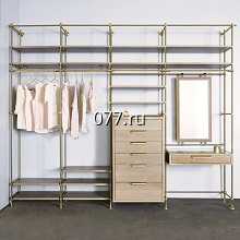 гардеробная комната (интерьерная открытая система хранения одежды)