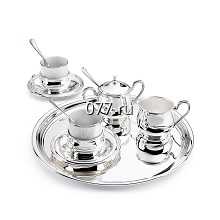 сервиз кофейный (набор кофейный) из серебра