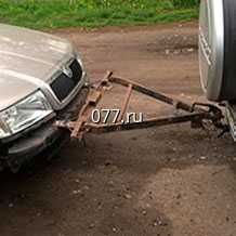 буксировка автомобиля жесткая сцепка