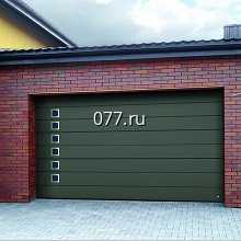 ворота гаражные (въездные в закрытое помещение) изготовление на заказ, секционные, привод автоматический (электрический), гамма цветовых решений