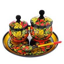 посуда кухонная Хохлома