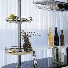 стойка барная с корзинами, хром, бронза