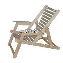 шезлонг (кресло раскладное, лежак, стул длинный) для бани, сауны