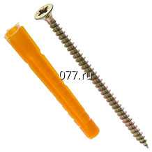 дюбель универсальный с саморезом ШУЖ 4х70 мм