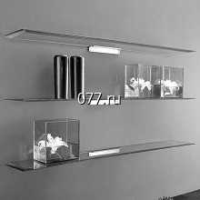 полка открытая стекляннная